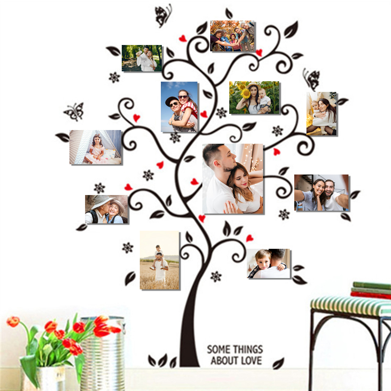 Family Tree Print - DIY Familie Foto Rahmen Baum Wand