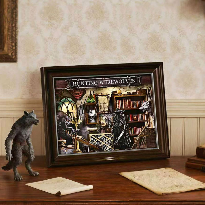 DIY 3D Holz-Büchernische-Set,  – Engraved Wood Frame Bewertung und Preis