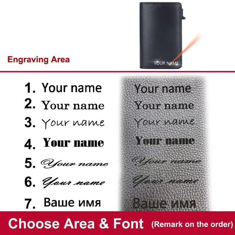 Neue RFID Mini Männer Karte Br – Personalized Name Box Bewertung und Preis