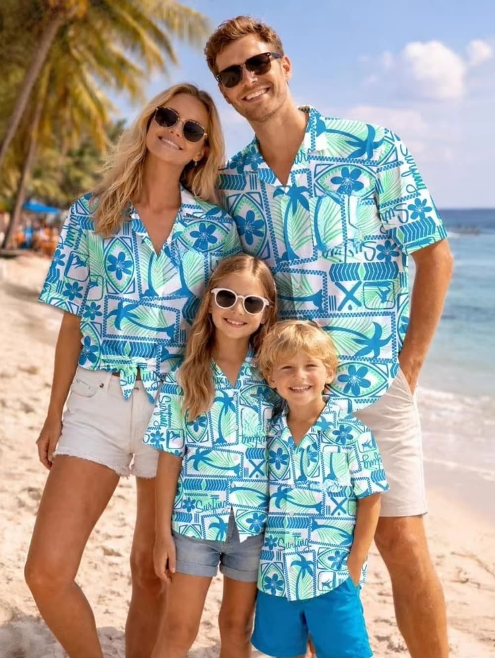 Sommer-Herren-Familienkleidung – Family Tree Print Bewertung und Preis