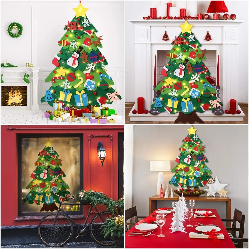 DIY Filz-Weihnachtsbaum mit Ab – Family Tree Print Bewertung und Preis